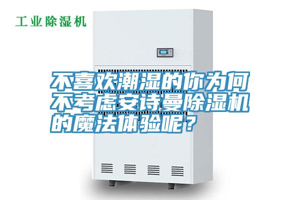 不喜歡潮濕的你為何不考慮安詩曼除濕機的魔法體驗呢？