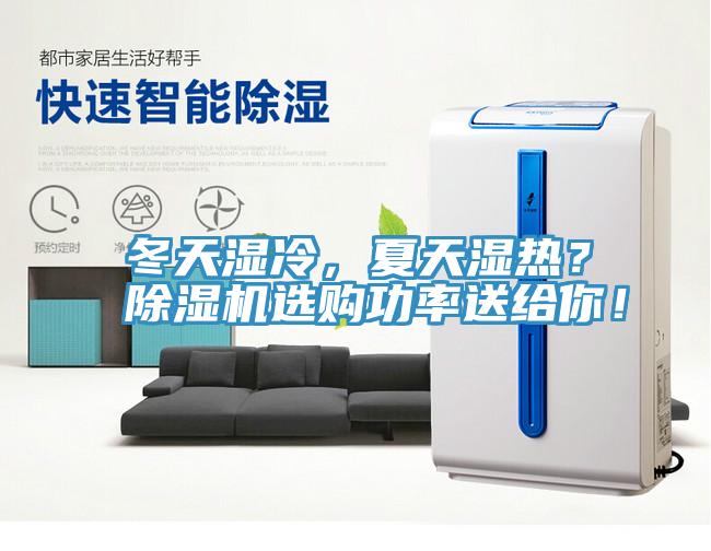 冬天濕冷，夏天濕熱？除濕機選購功率送給你！