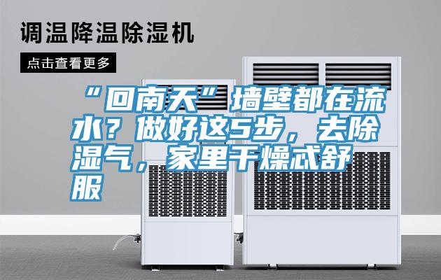 “回南天”墻壁都在流水？做好這5步，去除濕氣，家里干燥忒舒服