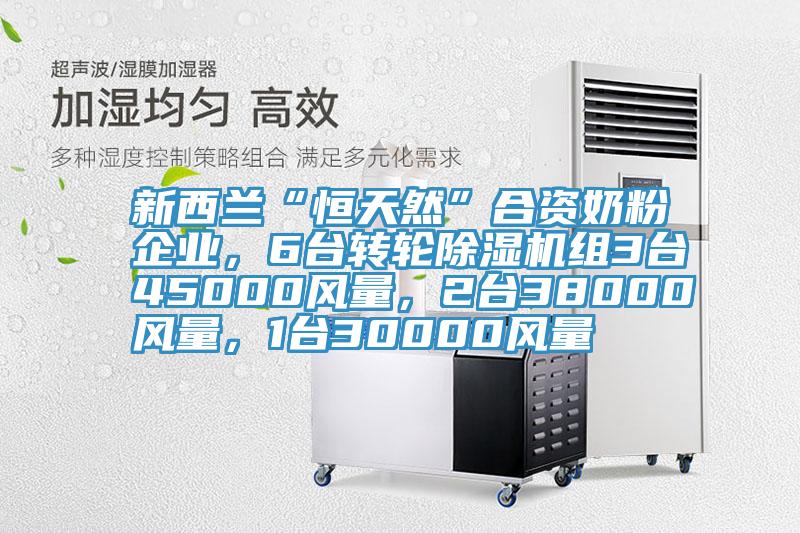 新西蘭“恒天然”合資奶粉企業(yè)，6臺轉(zhuǎn)輪除濕機組3臺45000風量，2臺38000風量，1臺30000風量
