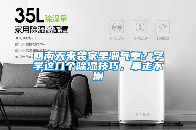 回南天來襲家里潮氣重？學(xué)學(xué)這幾個除濕技巧，拿走不謝