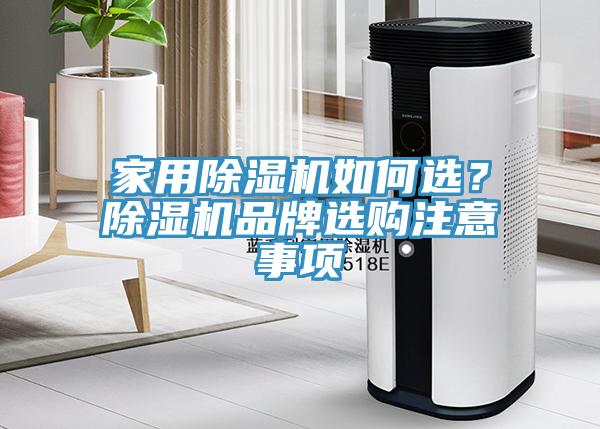 家用除濕機如何選？除濕機品牌選購注意事項