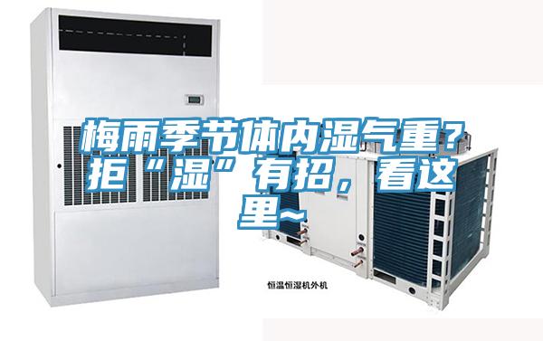 梅雨季節(jié)體內(nèi)濕氣重？拒“濕”有招，看這里~