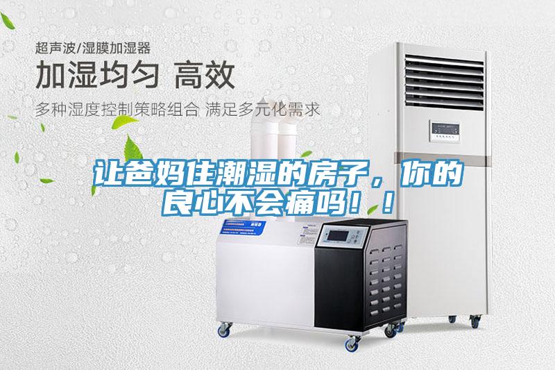 讓爸媽住潮濕的房子，你的良心不會痛嗎??！