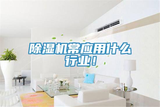 除濕機(jī)常應(yīng)用什么行業(yè)！