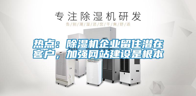 熱點：除濕機企業(yè)留住潛在客戶，加強網(wǎng)站建設是根本