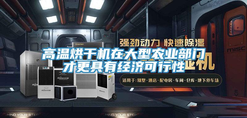 高溫烘干機在大型農業(yè)部門才更具有經濟可行性