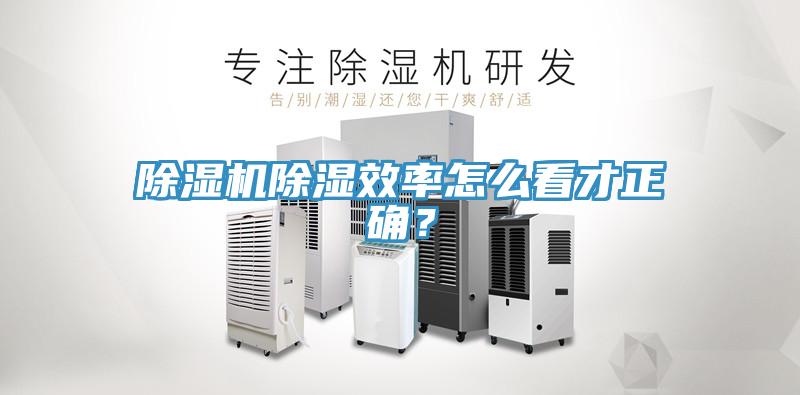 除濕機(jī)除濕效率怎么看才正確？