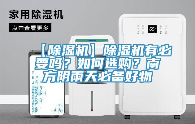【除濕機】除濕機有必要嗎？如何選購？南方陰雨天必備好物