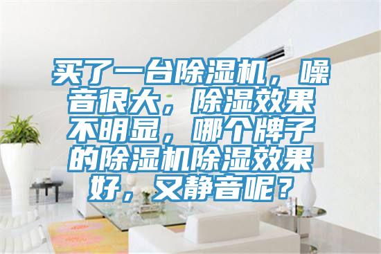 買了一臺除濕機(jī)，噪音很大，除濕效果不明顯，哪個牌子的除濕機(jī)除濕效果好，又靜音呢？