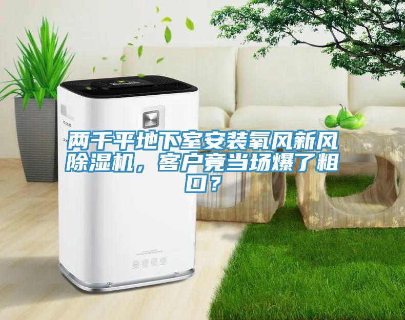 兩千平地下室安裝氧風(fēng)新風(fēng)除濕機(jī)，客戶竟當(dāng)場(chǎng)爆了粗口？