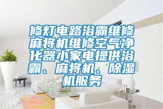 修燈電路浴霸維修麻將機維修空氣凈化器小家電提供浴霸、麻將機、除濕機服務(wù)