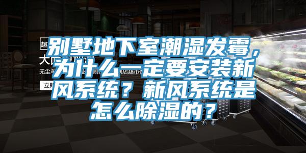 別墅地下室潮濕發(fā)霉，為什么一定要安裝新風(fēng)系統(tǒng)？新風(fēng)系統(tǒng)是怎么除濕的？