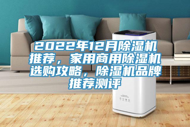 2022年12月除濕機推薦，家用商用除濕機選購攻略，除濕機品牌推薦測評