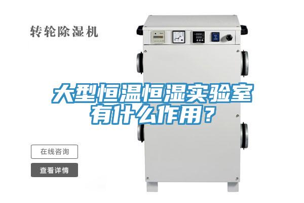 大型恒溫恒濕實(shí)驗(yàn)室有什么作用？
