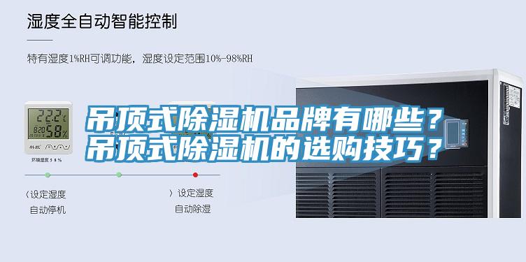吊頂式除濕機(jī)品牌有哪些？吊頂式除濕機(jī)的選購技巧？