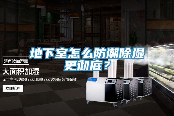 地下室怎么防潮除濕更徹底？