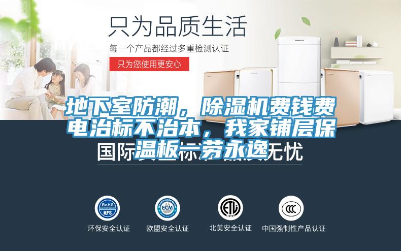 地下室防潮，除濕機費錢費電治標不治本，我家鋪層保溫板一勞永逸