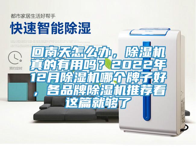 回南天怎么辦，除濕機(jī)真的有用嗎？2022年12月除濕機(jī)哪個(gè)牌子好，各品牌除濕機(jī)推薦看這篇就夠了