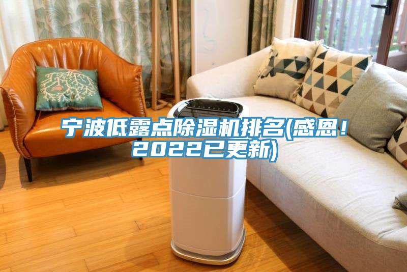 寧波低露點除濕機(jī)排名(感恩！2022已更新)
