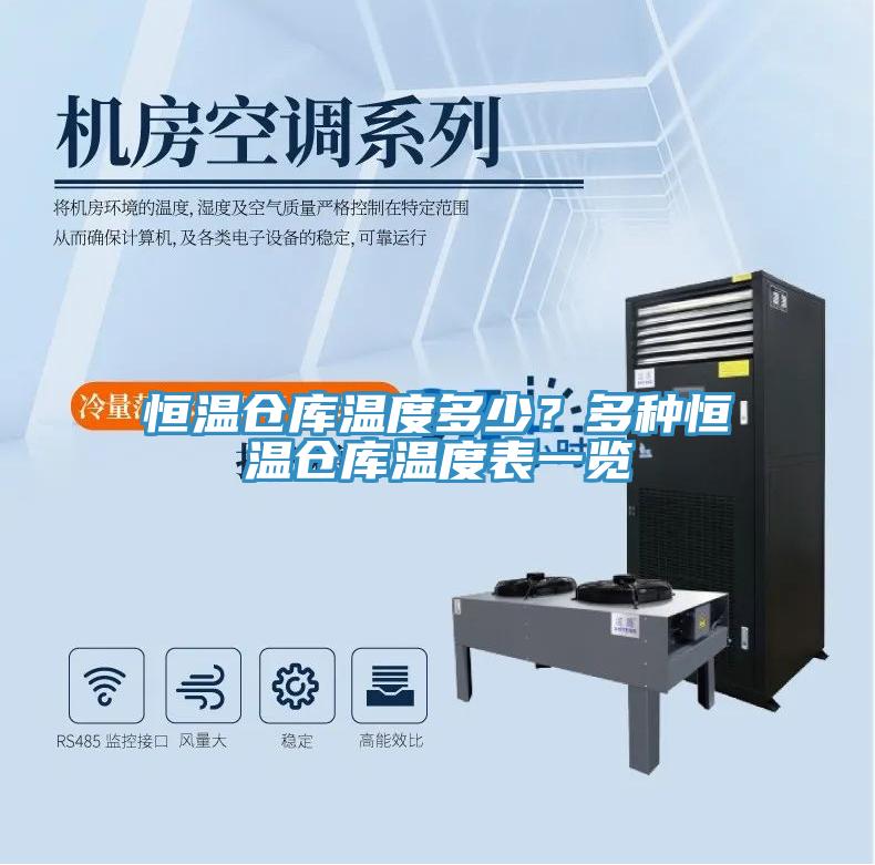 恒溫倉庫溫度多少？多種恒溫倉庫溫度表一覽