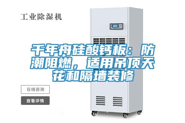 千年舟硅酸鈣板：防潮阻燃，適用吊頂天花和隔墻裝修