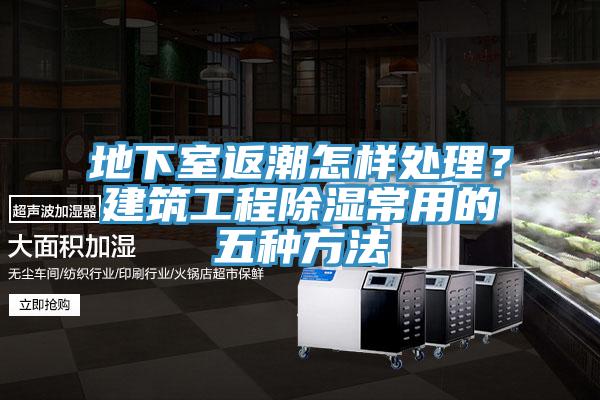 地下室返潮怎樣處理？建筑工程除濕常用的五種方法