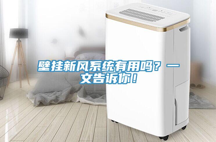 壁掛新風系統(tǒng)有用嗎？一文告訴你！