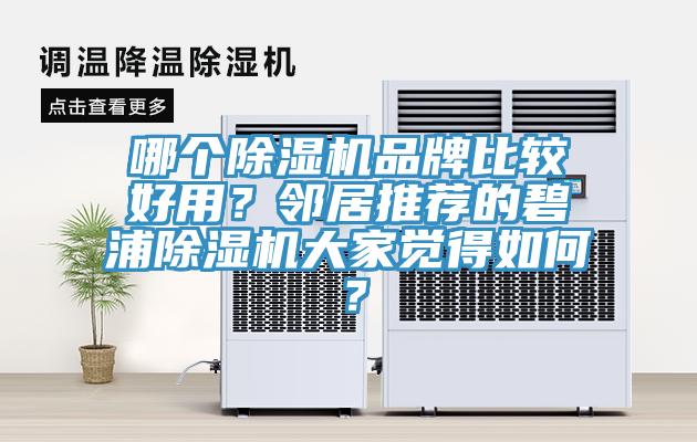哪個(gè)除濕機(jī)品牌比較好用？鄰居推薦的碧浦除濕機(jī)大家覺得如何？