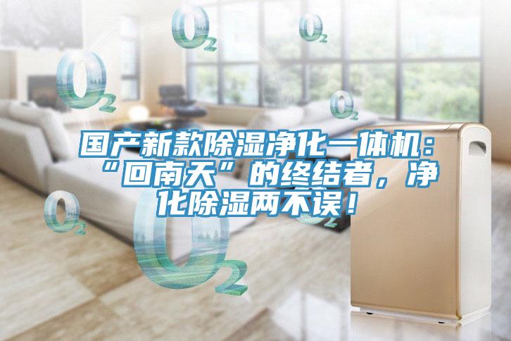 國產(chǎn)新款除濕凈化一體機：“回南天”的終結(jié)者，凈化除濕兩不誤！