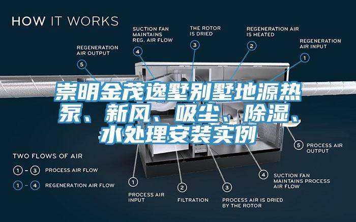 崇明金茂逸墅別墅地源熱泵、新風、吸塵、除濕、水處理安裝實例