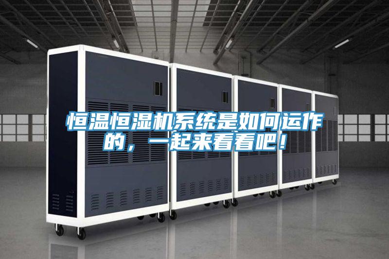 恒溫恒濕機(jī)系統(tǒng)是如何運(yùn)作的，一起來看看吧！