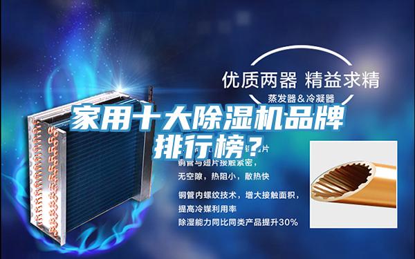 家用十大除濕機品牌排行榜？