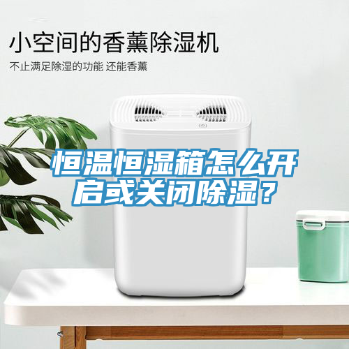 恒溫恒濕箱怎么開啟或關閉除濕？