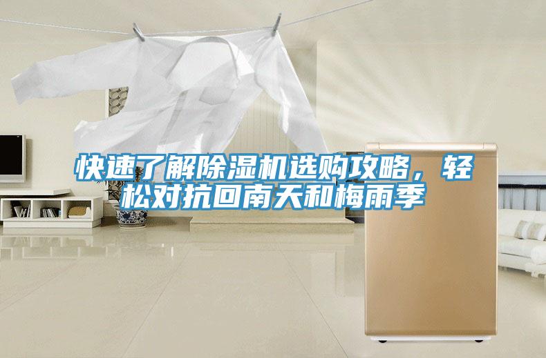 快速了解除濕機選購攻略，輕松對抗回南天和梅雨季