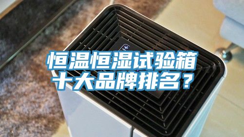 恒溫恒濕試驗箱十大品牌排名？