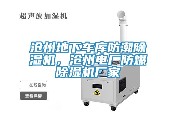 滄州地下車庫防潮除濕機，滄州電廠防爆除濕機廠家