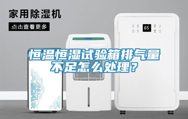 恒溫恒濕試驗箱排氣量不足怎么處理？
