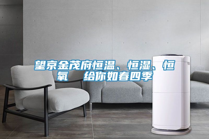 望京金茂府恒溫、恒濕、恒氧  給你如春四季
