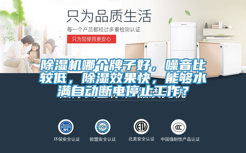 除濕機(jī)哪個(gè)牌子好，噪音比較低，除濕效果快，能夠水滿自動(dòng)斷電停止工作？