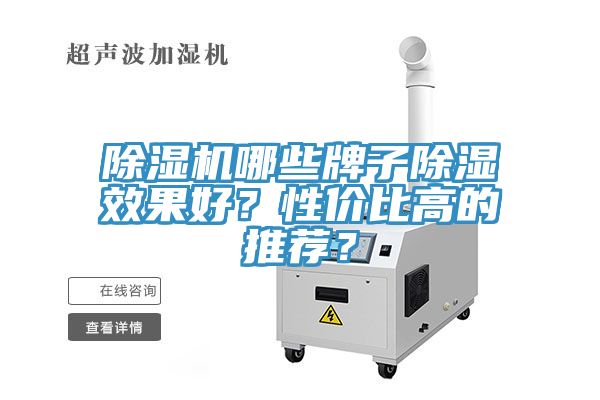 除濕機哪些牌子除濕效果好？性價比高的推薦？
